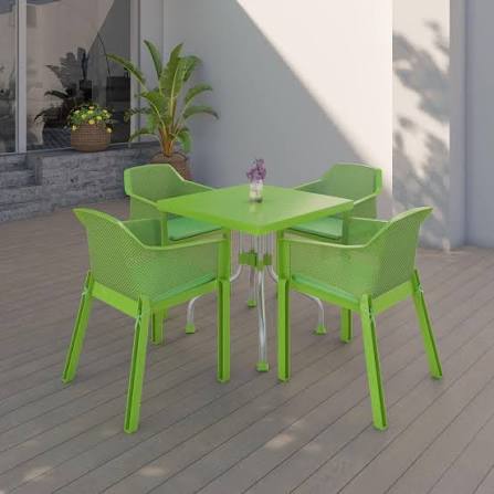 NILKAMAL Orchid Green Plastic Dining Set